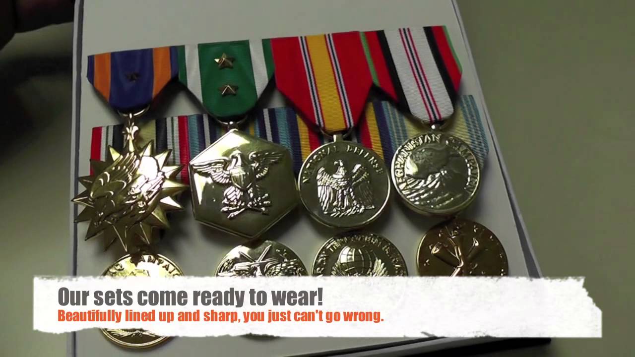Mounted Military Medal Sets 