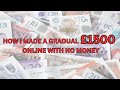 How I made £1500 online with NO MONEY