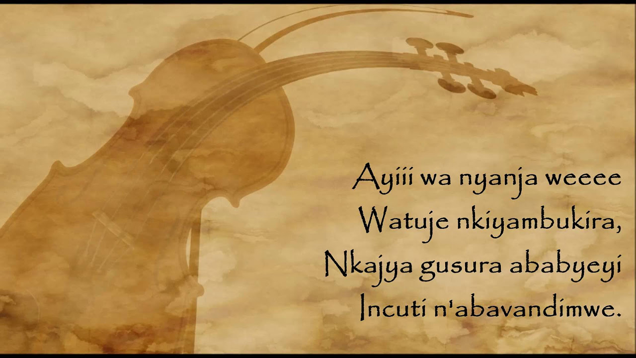 Inyanja lyrics   Jean Ntawuhanundi   Rwanda 1989