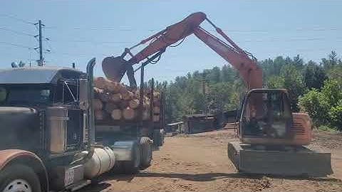 Unloading Logs at the Saw Mill