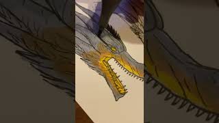 Drawing the Ghidorah From Godzilla King of the Monsters