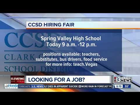 CCSD jobs fair today at Spring Valley HS