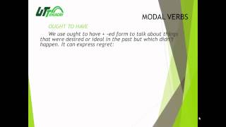 Level 3 Unit 2 Modal Verbs Ought to Structure
