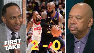 First Take Goat Debate Is Over - Stephen A. On Lebron Helps Lakers Beat Kd Rockets To Lead 2-0