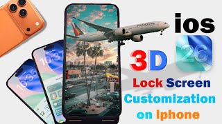 iOS 26: Lock Screen Customization on iphone | iOS 26 widgets, customize iPhone iOS 26, USA America