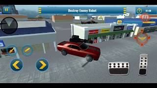 Flying Eagle Robot Car Robot Transforming Games. Flying car games. screenshot 2