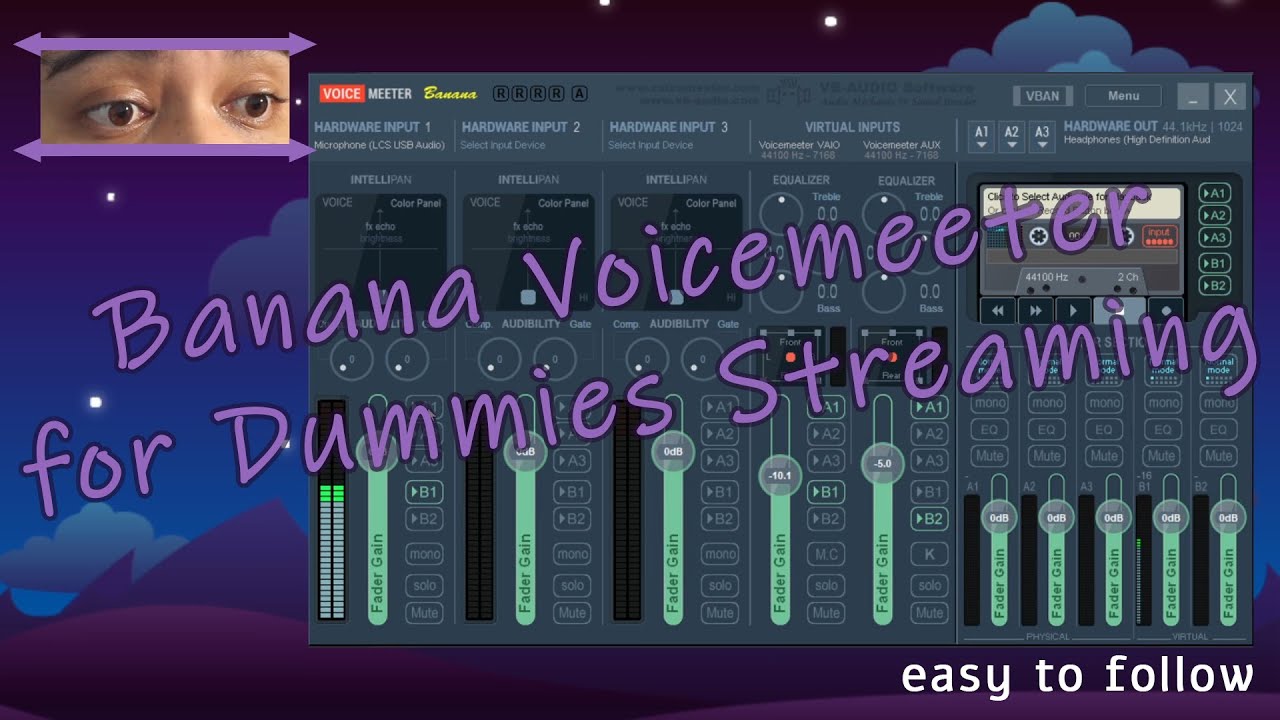 Banana Voicemeeter For Dummies Streaming - YouTube
