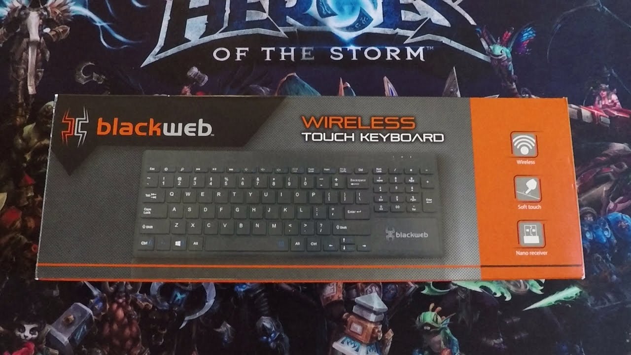 Blackweb wireless touch keyboard unboxing YouTube