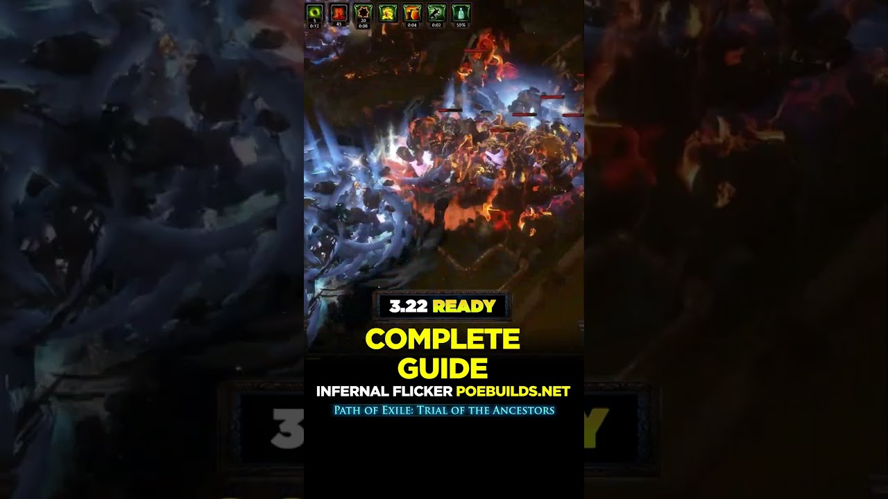 [POE 3.22] INFERNAL FLICKER STRIKE COMPLETE GUIDE - Poe Builds #shorts #pathofexile #poebuilds #poe