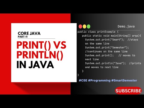 Print() Vs Println() in Java | Core Java | Telugu Explained
