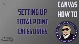 Setting Up Total Point Categories