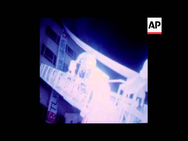 SYND 15-5-72 SCENES OF THE SENICHI STORE FIRE DISASTER