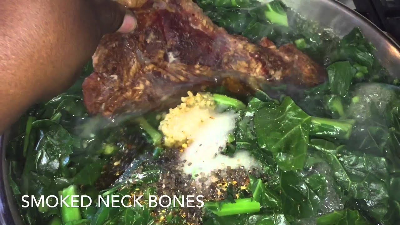 Alethia's Kitchen Collard Greens w/ Smoked Neckbones YouTube