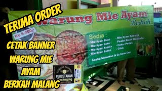 TAMPILAN BANNER UKURAN 2,5 m x 1 m BAHAN MANTULLL!!! DIKASIH MATA AYAM SEBAGAI CANTOLAN!