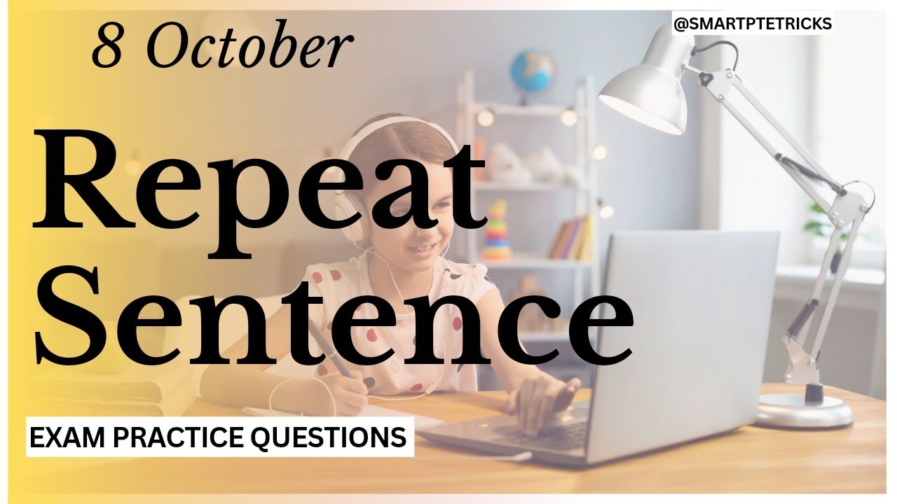 PTE Repeat Sentence Practice CHANGED My Life - YouTube
