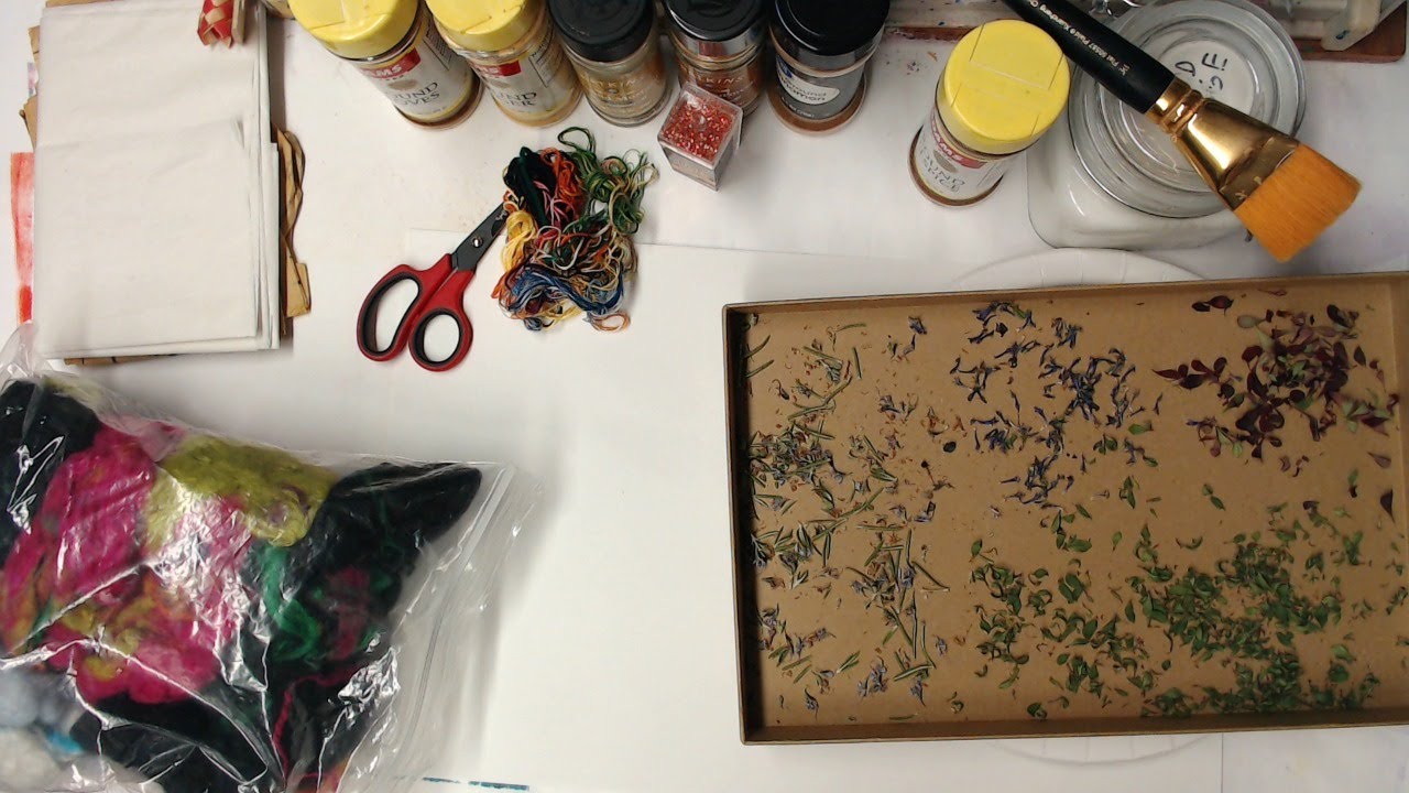 Making Textured Paper - YouTube