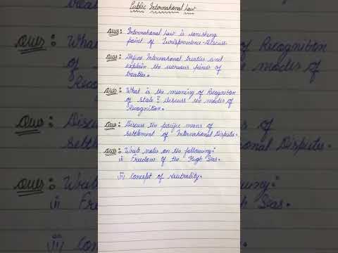 Public international law