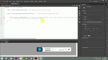 Creating First Action Script 3 0 program in Adobe Animate