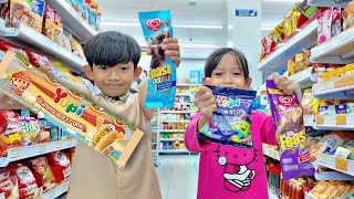DRAMA BELI ES KRIM FEAST, YUPI NEON STIX, YUPI GUMMY BIG FRANK DI INDOMARET