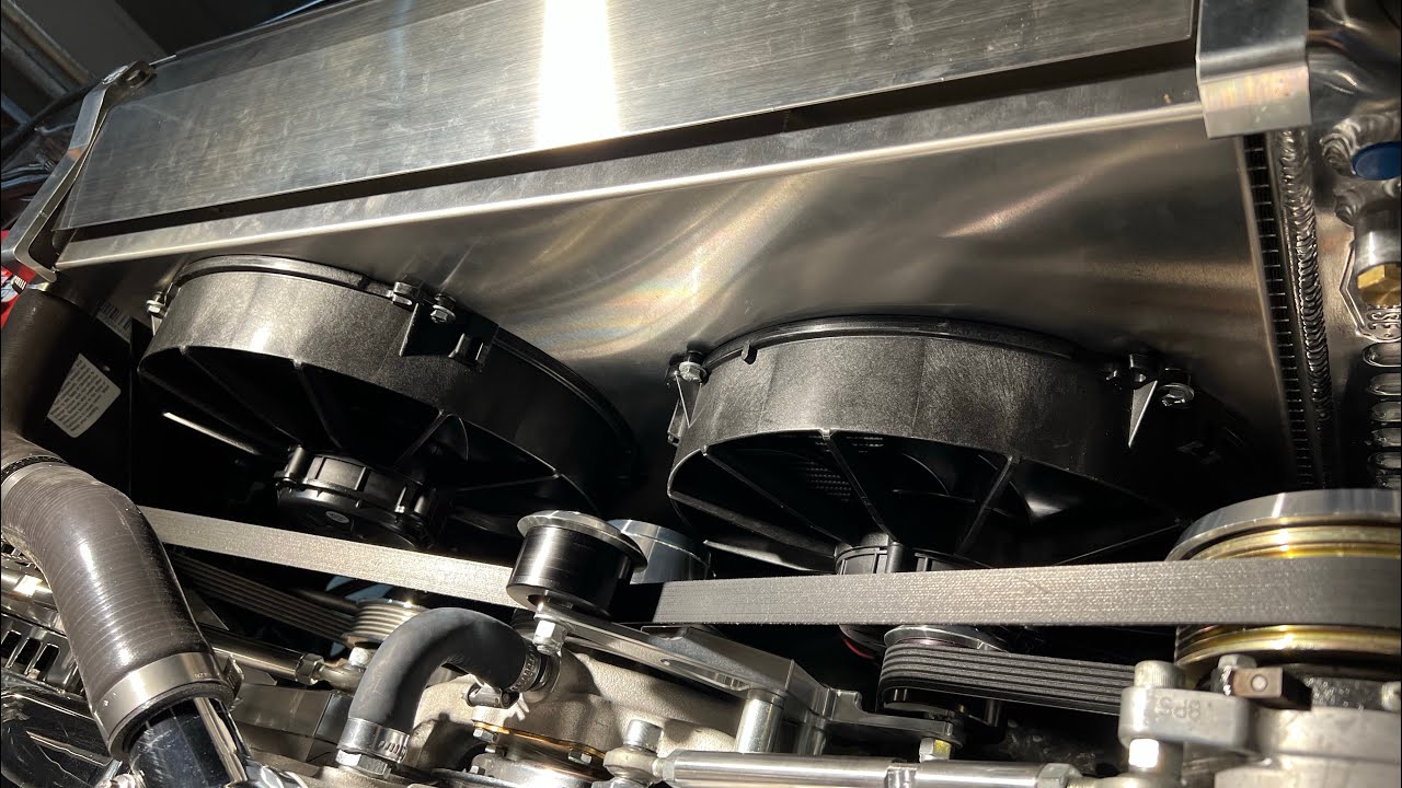 Big Block Chevy Spal Electric Fan Upgrade - YouTube