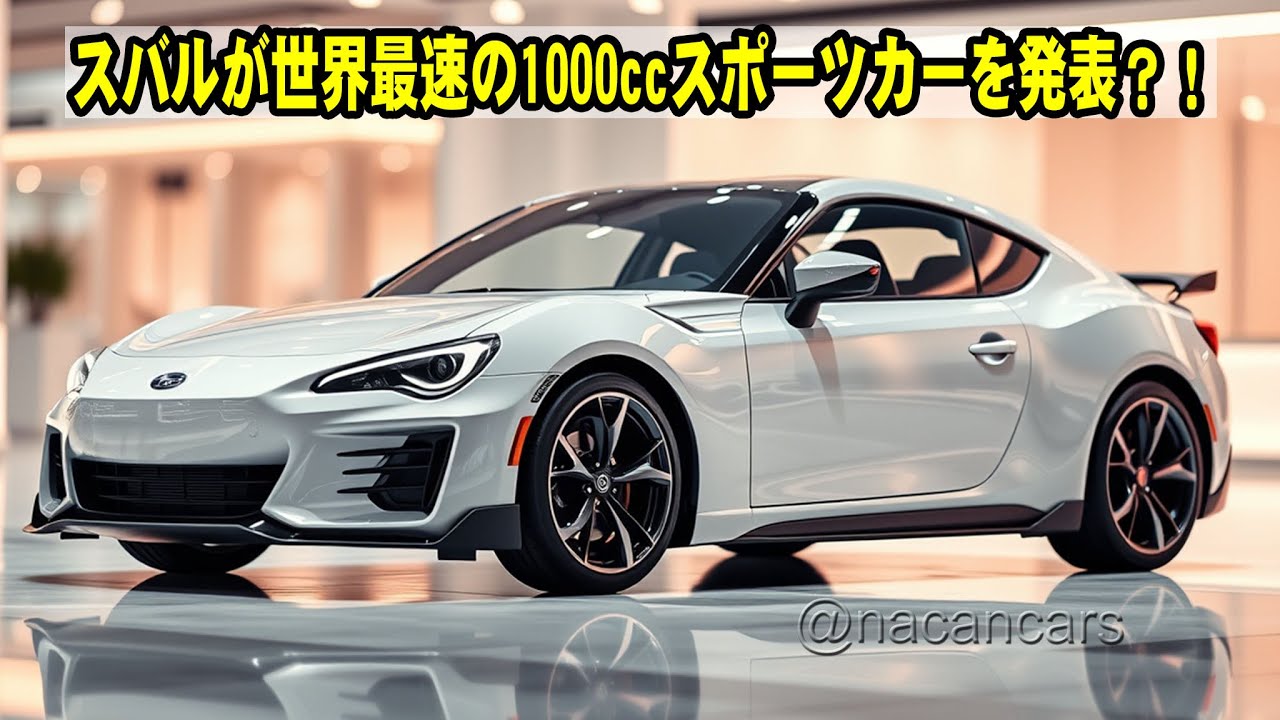 スバルが世界最速の1000ccスポーツカーを発表？！2026年モデルの驚異的なエンジン技術を徹底解説！ - YouTube