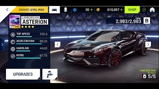 Max Star Lamborghini Asterion Top 100 Multi-Player Action Asphalt 9: Legends