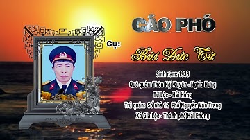 Lễ tang cụ Bùi Đức Từ  -  hưởng thọ 90 tuổi