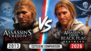 AC Black Flag: Resynced vs Original Cutscene Comparison
