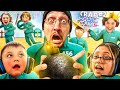 Last one holding it = BOOM!  FGTeeV Fam plays Crab Games #2 (Best Squid Game Video Game)