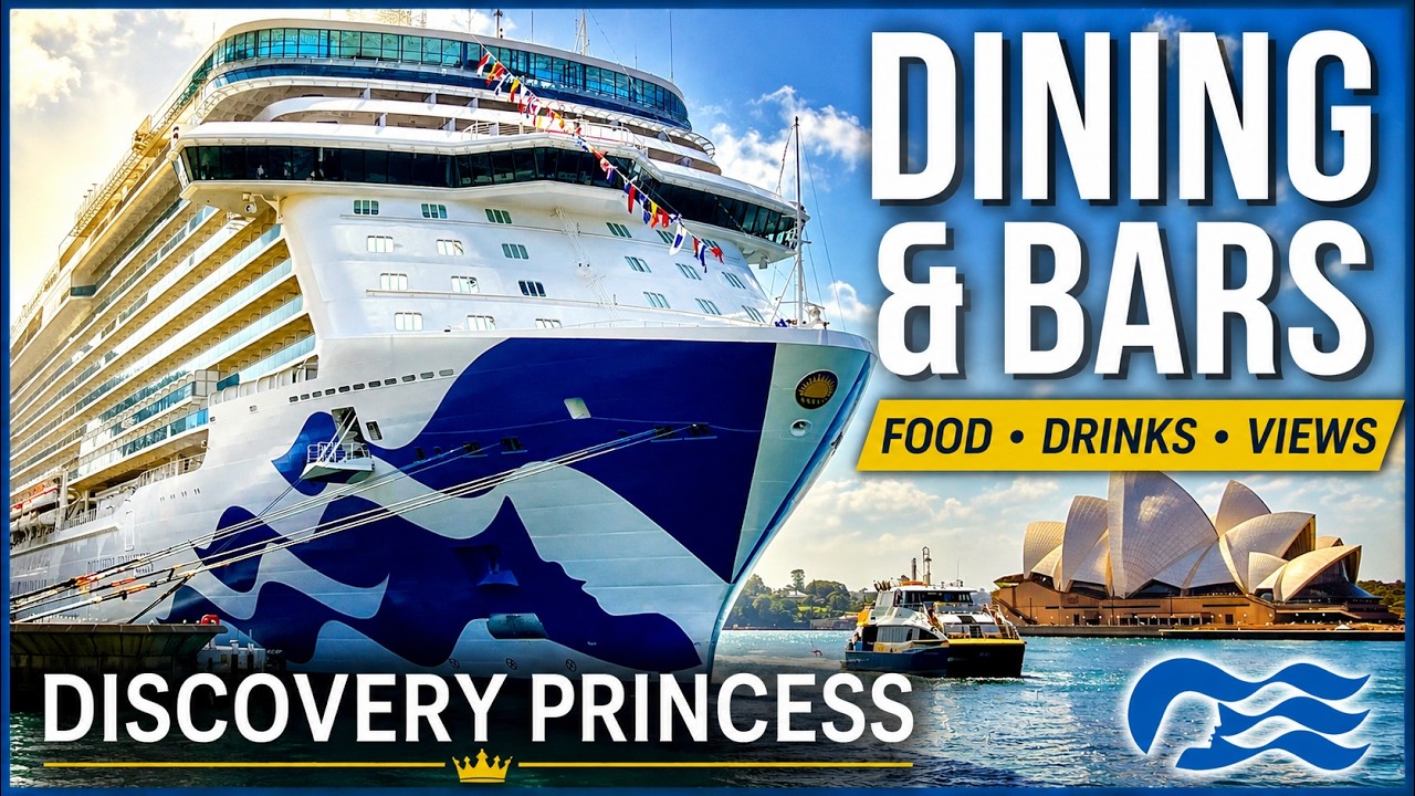 Discovery Princess FULL Dining & Bar Tour 2026 🍸 | Every Restaurant, Buffet, Lounge & Food Venue