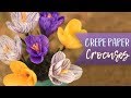 Crepe Paper Crocus Flower Tutorial