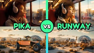Image-to-video comparison: Pika vs Runway (August 2023 - newer version in the description!)