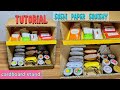 Tutorial | DIY Sushi paper squishy and stand from carboard #sushipaper #squishypaper