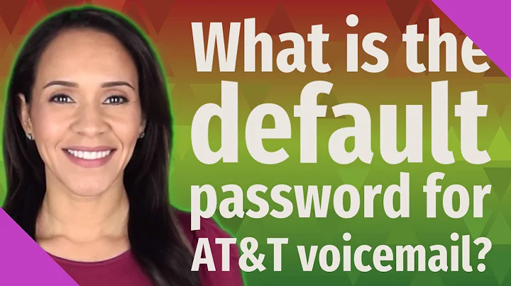 What is the default password for AT&T voicemail?