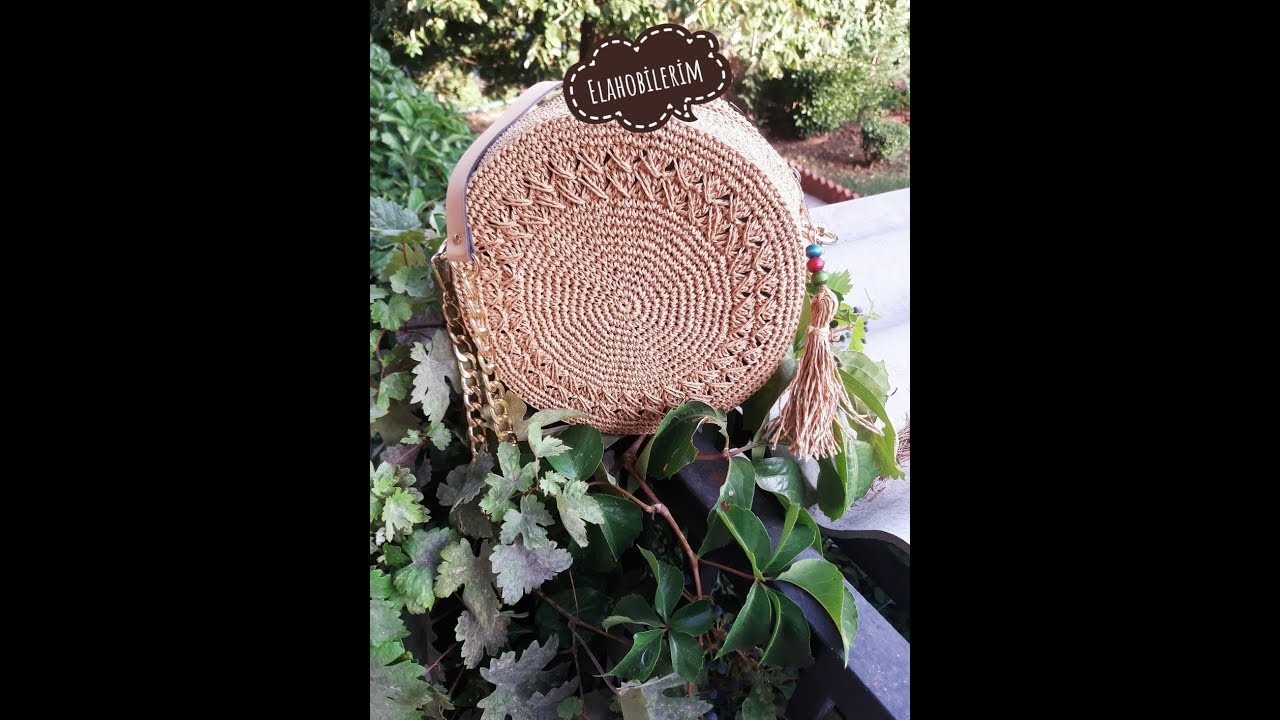 Kağıt ipten örgü makaron çanta yapılışı (part 1)