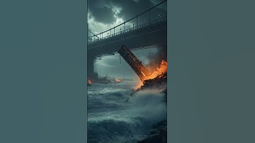 **Bridge Collapse Catastrophe: Full Simulation of the Disaster | AI-Generated** 0007 #shorts