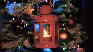 Cozy Christmas Lantern Ambience 🎄🕯️4 Hours of Fireplace, Ticking Clock & Soft Bells for Sleep screenshot 5