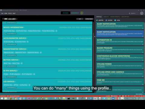 BBC microbit Bluetooth profile overview