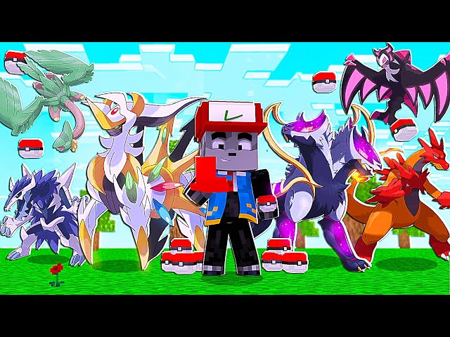 Evolui O POKEMON KARTANA NO MINECRAFT #25 100 DIAS NO PIXELMON