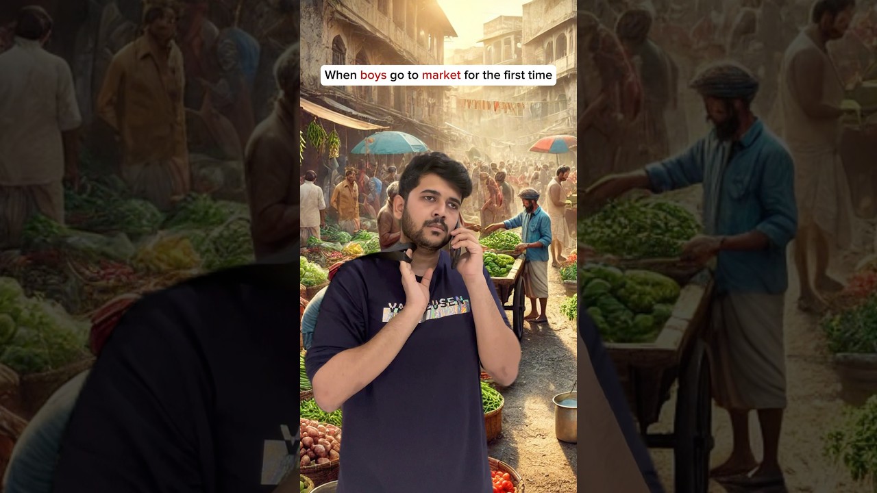 When boys go to market first time😂|Prudhvi Mania|