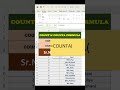 COUNT &amp; COUNTA FORMULA IN EXCEL #shorts #short#shortvideo #shortsvideo #shortsfeed #youtubeshorts#yt