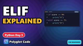 Python elif Explained Like You're 10 | Day 5 Python From Zero
