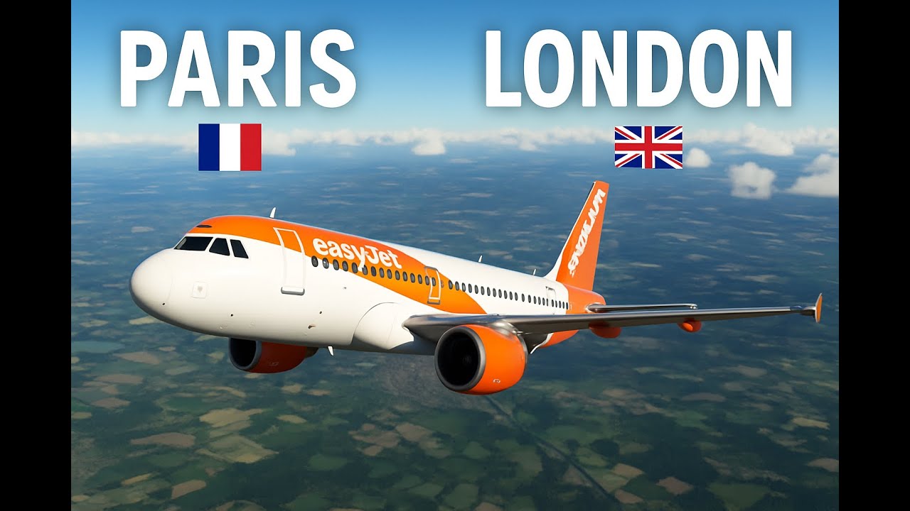 Vol Paris-Londres en A321 EasyJet sur Microsoft Flight Simulator ! #flightsimulator