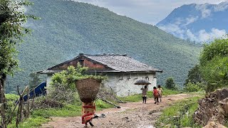 Very Peaceful and Relaxing Nepali Mountain Village || Beautiful Nepali Village Life || IamSuman