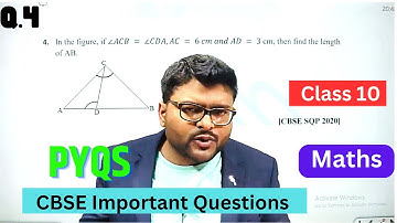In the figure, if ∠ACB = ∠CDA,AC = 6 cm and AD = 3 cm, then find the length of AB.