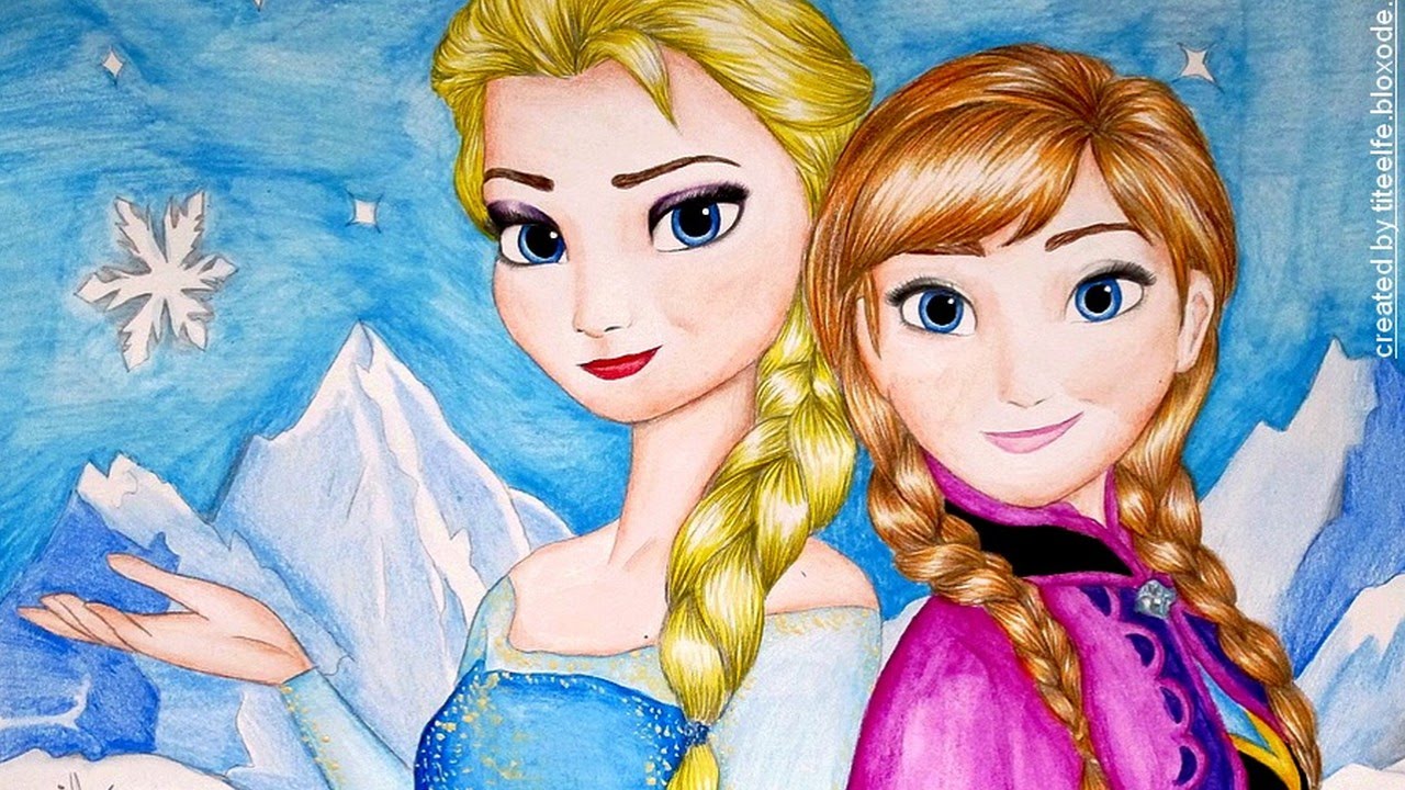 How To Draw Anna Elsa Frozen Youtube - vrogue.co