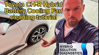 toyota chr hybrid battery fan clean