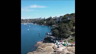 Hallstrom Point Aerial View  over the Middle Harbour bay