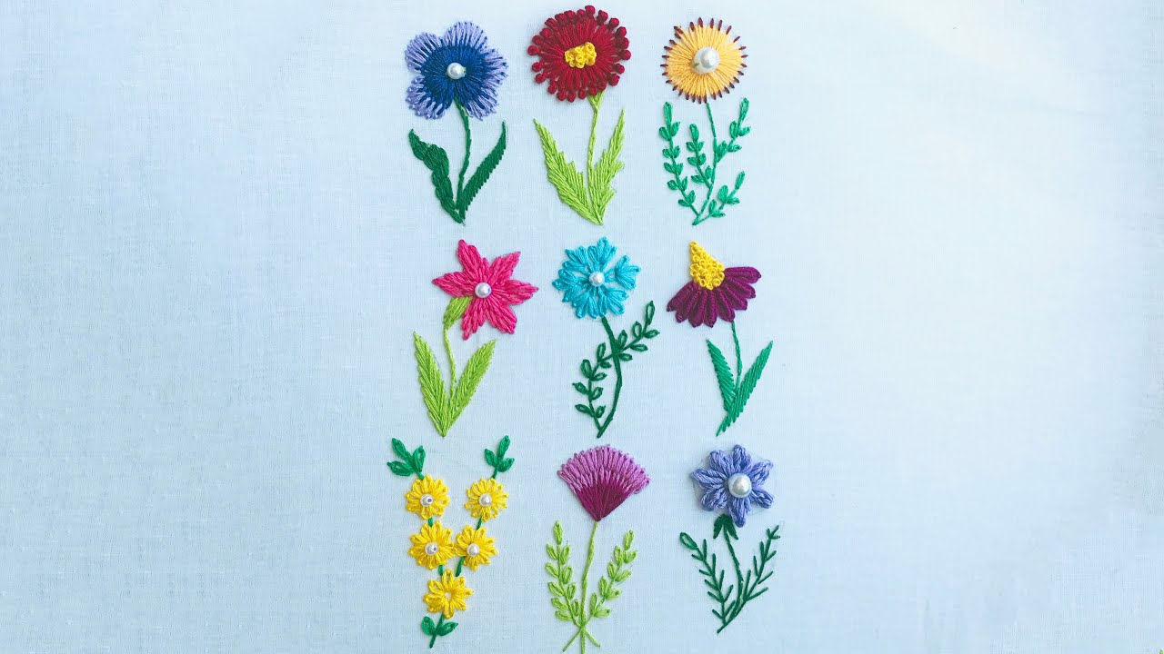 Hand Embroidery: 9 Amazing Embroidery Stitches For Beginners – Needle Work
