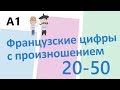 Numbers in French // Французские цифры с произношением 20-50 (А1)